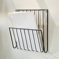 thumbnail image 1 of Iron Wall Mounted Book and Newspaper Rack, Storage Shelf for Bedroom, Study and Living Room, Space Saving Organizer for Magazines, Books and Documents, 1 of 7
