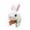 White, variant on Xuanheng Electric Bunny Toy Birthday Gift Cute Realistic Bunny Toy for Children Gray
