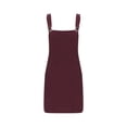 thumbnail image 3 of KIHOUT Salopette Tablier pour Femmes Été Bretelles Ajustables Robe Courte Côtelée pour Dames avec Poches, 3 of 5