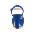 thumbnail image 2 of BLISSFUL STEP Women's Strap Platform Chunky Heel Slingback Sandals, 2 of 7