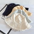 thumbnail image 1 of Sunhat Sunshade Foldable Women Retro Fisherman Hat Woven Cap for Party, 1 of 8
