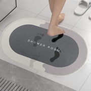 ZZkhGO Super Absorbent Bath Rug, Quick Dry Non Slip Shower Mat, Washable Bathroom Floor Mat for Tub Shower Room