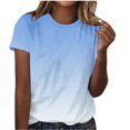 thumbnail image 2 of Hauts à Imprimé Mode pour Femmes, Manches Courtes, Blouse Ample, T-Shirt à Col Rond, Hauts, 2 of 6