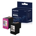 thumbnail image 1 of Compatible HP 63XL Ink Cartridge Combo Black/Tri-color By Superink, 1 of 6
