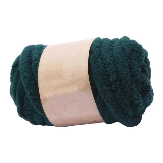 GUOOL Chunky Wool Yarn Hand Knitting Soft Giant Wool Yarn Threads Bulky Yarn for Throw dark green