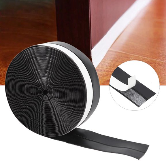 Rdeghly Bande d'Étanchéité pour Porte, Bande Auto-Adhésive, 5m 25mm Bande d'Isolation Sonore pour Porte Fenêtre Anti-Poussière