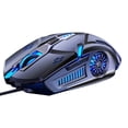 thumbnail image 1 of ziyahi Gaming Mouse Low-noise 7 Color Backlight 6 Key Anti-slip Mechanical Mouse Gaming Accessory, Grey, 1 of 7