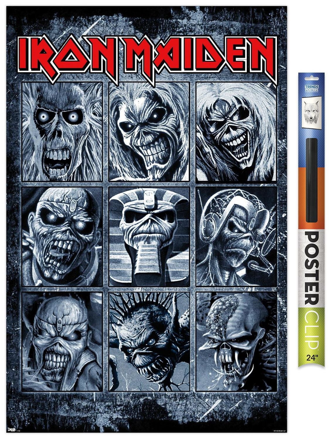 Iron Maiden - Grid Wall Poster, 22.375" x 34"