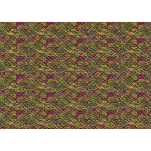 Ahgly Tapis Rectangulaire Lavable en Machine Intérieur Transitionnel Rouge Brun, 7 Pieds x 10 Pieds
