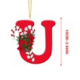 thumbnail image 3 of Vaidha 26 Letters Christmas Tree Decoration Pendant Christmas Tree Ornaments Personalized DIY Christmas Ornaments Christmas Decoration Xmas Tree Hanging Decor, 3 of 3