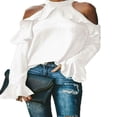 thumbnail image 1 of Hauts à Manches Longues Slim Fit Licol Froid pour Femmes, 1 of 3