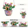 thumbnail image 2 of Cactus Flower Acrylic Hanging Decoration 2D Flat Acrylic With Chain Hanging Pendant, 2 of 6