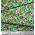 thumbnail image 2 of Soimoi Poly Georgette Fabric Floral & Leaves Tropical Print Sewing Fabric Yard 52 Inch Wide, 2 of 3