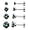 Rainbow Quartz, variant on Limerencia F136 Titanium Earrings 4 Pairs Set, Hypoallergenic Flat Bottom Spiral Earrings with Aurora Borealis Zirconia for Women and Men