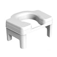 thumbnail image 3 of Esquirla Bathroom Toilet Stool Portable Compact Potty Stool for Toilet Bathroom Adult 18.5cm white, 3 of 8