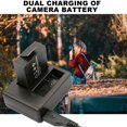 thumbnail image 4 of 2021 New Arrival Usb Dual Charger For Eken H9 H9 Pro Sport Action Camera Fashion Portable Safe Double Rechargeable Battery, 4 of 7