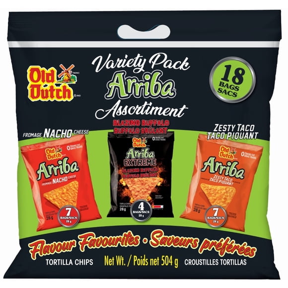 Old Dutch Arriba Tortilla Chips Variety Pack