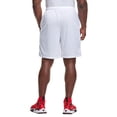 thumbnail image 2 of Champion Mens Long Mesh Shorts with Pockets, 2XL, White, 2 of 3