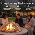 thumbnail image 2 of Sunnydaze Heavy-Duty 24" Stainless Steel Mesh Round Fire Pit Spark Screen with Lifting Ring, 2 of 10