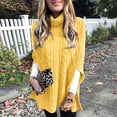 thumbnail image 1 of IMENGL Long sleeves plus size sweater dress, Yellow XL, Size M-2XL, 1 of 4