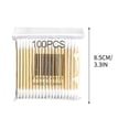 thumbnail image 3 of Cotton Swabs Wooden Stick Double Tip First Aid Removal Home Essentials Hygiene, 3 of 9