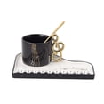 thumbnail image 1 of Yhmxh Kitchen Gadgets Kitchen Accessories Piano Key Ceramic Cup And Saucer Set Piano Mug Tray Coffee Cup Dessert Tray Gift Music Mug Kitchen Essentials Kitchen Aid Attachments, 1 of 4