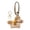 Marron avec Cordon, variante sur HILABEE Porte-Clés de Sac Cheval Peluche Poupée Jouet Pendentif de Noël Sacs à Main Animal en Peluche Brun avec Lanière
