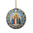 thumbnail image 1 of Birdeem Christmas Acrylic Pendant Concave Textured Round Pendant Decoration, 1 of 1