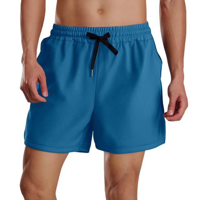 Men's Outdoor Shorts - Loose Fit Zippered Pockets, Polyester, Spring/Summer Sports, Sizes XS-XL (Waist 68-84cm)