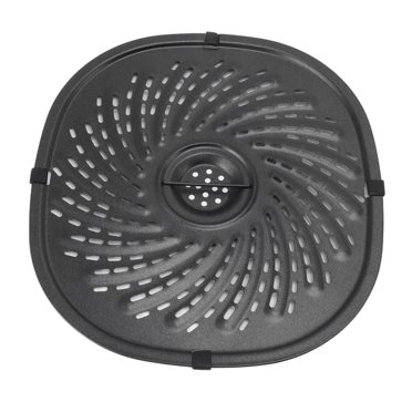 Crisper Plate Tray, Fryer Grill Pan Sturdy With A Handle For Home
