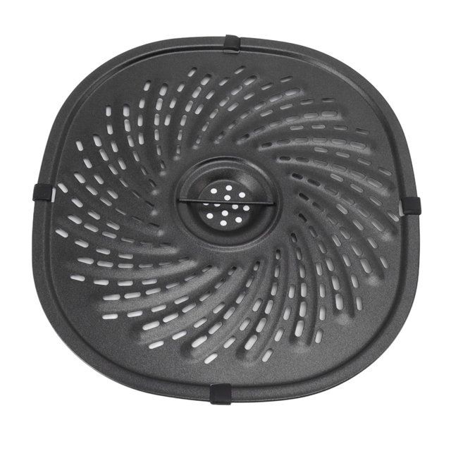 Crisper Plate Tray, Fryer Grill Pan Sturdy With A Handle For Home