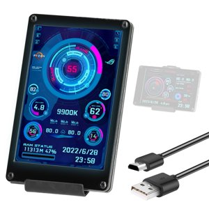3.5 1 cm IPS LCD Moniteur d'affichage des ordinateurs Moniteurs CPU GPU Surveillance du support sous-écran Raspberry Pi gagne le système Linux
