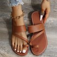 thumbnail image 4 of Cameland Sandales Plates Décontractées Sandales et Pantoufles Style Rétro de Plage Chaussures pour Femmes Grande Pointure, 4 of 5