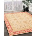 thumbnail image 2 of Ahgly Company Tapis d'Intérieur Carré Abstrait Marron Or, 6 Pieds Carré, 2 of 6