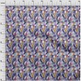 thumbnail image 4 of oneOone Polyester Spandex Violet Fabric Tropical Leaf Sewing Craft Projects Fabric Prints By Yard 56 Inch Wide, 4 of 5