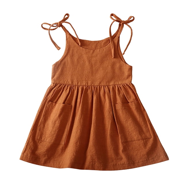 Ketyyh-chn99 Robes de Fête pour Filles Robe en Tulle Robe Tutu pour Filles Robes d'Été pour Enfants Robe Décontractée Évasée à Volants en Coton Robe d'Été Printemps-Été Robes pour Filles Rouge, 4-5 Ans