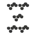 thumbnail image 2 of Transemion 5pcs Empty Aluminum Jars Cosmetic Screw Balm Lip Lid Cans Containers Black 50ml 5Set, 2 of 6