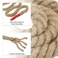 thumbnail image 3 of Unique Bargains 1-1/4 Inch 14.8 Feet Jute Rope Natural Manila Rope 4 Strand Twisted Thick Heavy Twine Rope, 3 of 5