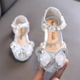 thumbnail image 1 of RXIRUCGD Chaussures Mode Été Sandales Filles Robe Performance Chaussures de Danse Paillettes Perle Maille Nœud Boucle Chaussures de Princesse, 1 of 6