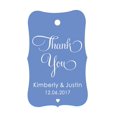 thumbnail image 1 of 100 PCS Thank You Custom Made Hang Tags Personalized Wedding Favor Gift Paper Tags, 1 of 1