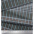 thumbnail image 2 of Soimoi Velvet Fabric Window Pane Check Fabric Prints by Yard 58 Inch Wide, 2 of 3