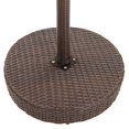 thumbnail image 5 of vidaXL Ensemble de Bar de Jardin 3 Pcs avec Coussins en Rotin Poly Brun, 5 of 5