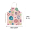 thumbnail image 3 of Vaidha Easter Home Printing Linen Imitation Apron Kitchen Fouling Multi Functional Apron, 3 of 3