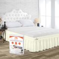 thumbnail image 1 of SGI Bedding 9 Inch Wrap Around Bed Skirt | Microfiber Bed Skirt | Fade Resistant, Wrinkle Free, Anti-static, Decorative, Extra Storage Space, Clutter-Free | Twin, Ivory, 1 of 6