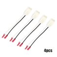 thumbnail image 4 of 4 Pcs Car Speaker Adapter Wiring Harness Auto Cable Cord Adapter For Jeep Renegad-e 2014-2018 For Wrangler 2003-2017, 4 of 6