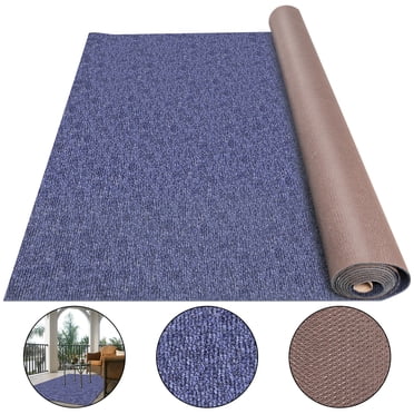 VEVOR Blue Marine Carpet 6x13.1ft Marine Carpeting Marine Grade Carpet for Boats with Waterproof Back Outdoor Rug for Patio Porch Deck Garage Outdoor Area Rug Runner Anti-Slide Porch Rug