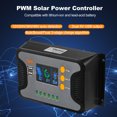 thumbnail image 4 of Riwcyla 30A Solar Power Controller PWM Battery Charging Controller ,48V Battery Solar Controller with BulkBoostFloat LCD Display /24V36V48V Auto Detection Dual 5V USB Output Controller, 4 of 6
