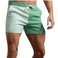 thumbnail image 4 of Mens Shorts Mens Casual Solid Color Casual Drawstring Pockets Elastic Sports Shorts, 4 of 7