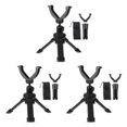 thumbnail image 4 of Ruiboury Durable Shooting Rest Tripod With 360掳 Rotation And Anti-corrosion Aluminum V Yoke V Yoke Stick Black 3Set, 4 of 6