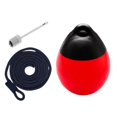 thumbnail image 4 of jinwen Boat Ball Dock Round with Inflatable Pin and Rope Protection Mooring Buoy Anchor Red with Black Rope, 4 of 9